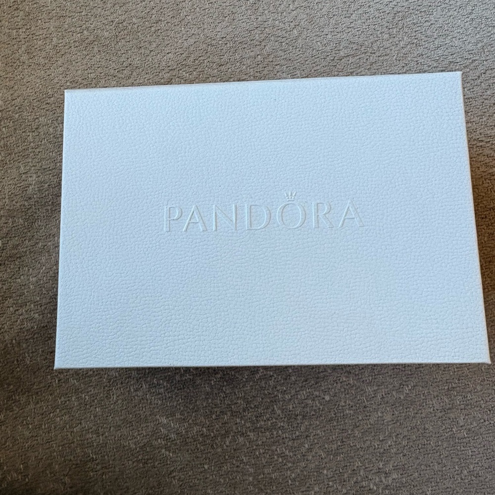Pandora White Embossed Logo Gift Box